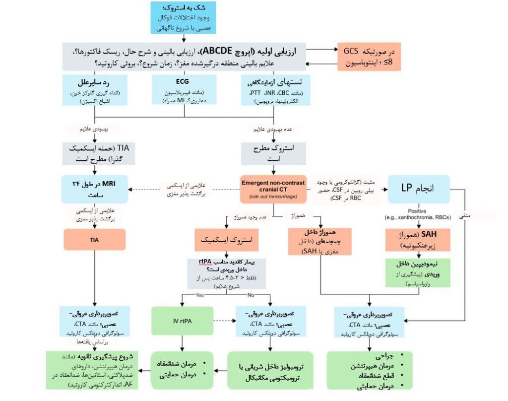 اپروچ به سکته مغزی