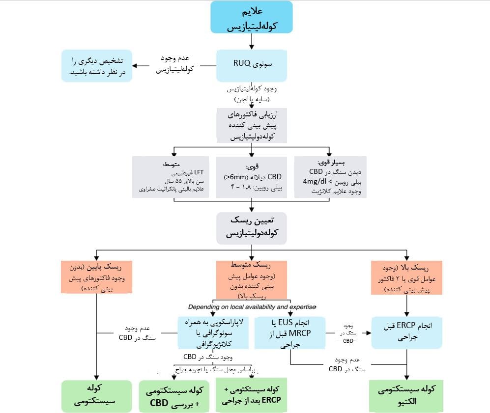 اپروچ به کوله‌لیتیازیس و کوله‌دوکولیتیازیس
